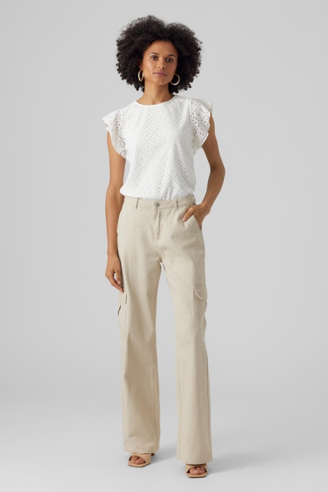 Vero Moda vmtassa sl frill top noos